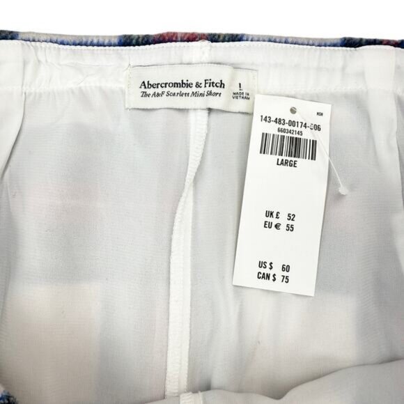 NWT ABERCROMBIE & FITCH Scarlett Wool Blend Mini Skort Size Large - Picture 3 of 5